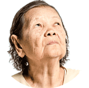 Senior woman suffering from Alzheimer's disease