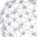 white molecules 3d white molecules on white background