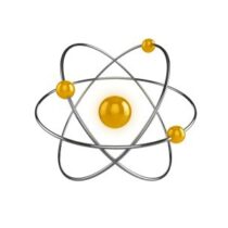 Graphic of a simple molecule on a white background