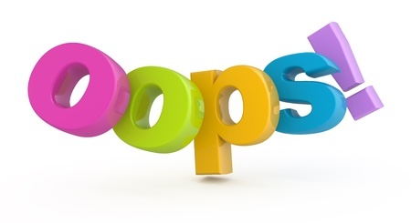 3d letters spelling oops for 404 error page