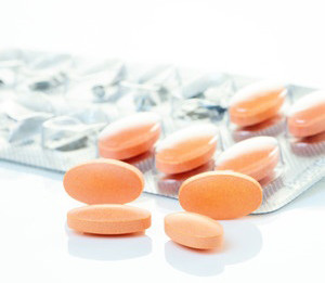 Close-up of Statin drugs from blister packaging