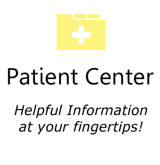 Patient center icon in light yellow