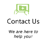 Contact us icon in green