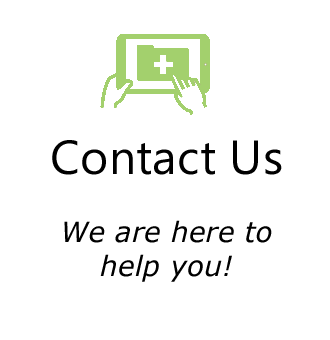 Contact us icon in green