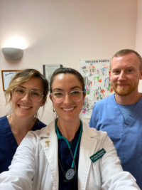 Dr. Chris, Dr. Grace and Dr. Lars at Cherubino Health Center