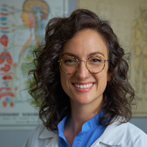 Dr Grace Cherubino demonstrating spinal nerves